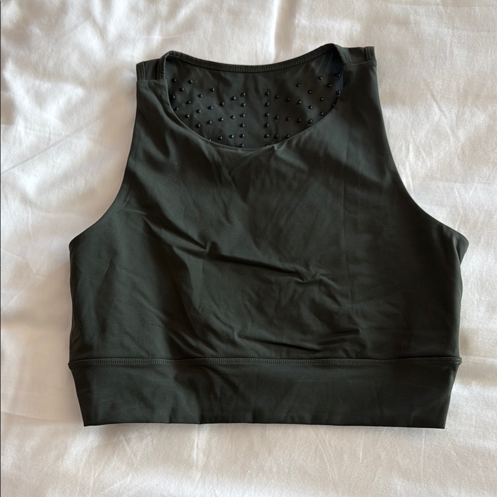 Dark Green Sports Bra
